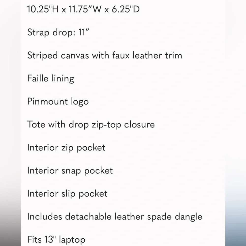 Kate Spade Market Street Medium Tote Morning Light Multi Canvas FINAL PRICE - Picture 6 of 8